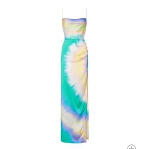 Retrofete Marelene silk pastel gown